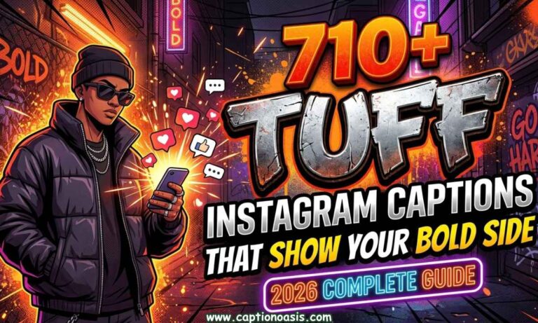 710+ Tuff Instagram Captions That Show Your Bold Side (2026 Complete Guide)