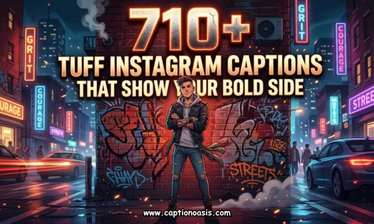 710+ Tuff Instagram Captions That Show Your Bold Side