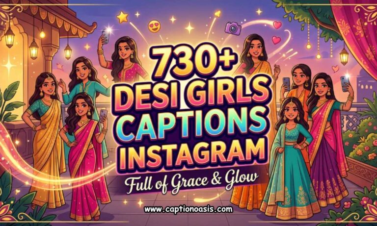 730+ Desi Girls Captions for Instagram Full of Grace & Glow