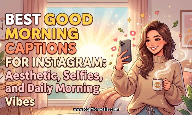 Best Good Morning Captions for Instagram - Aesthetic, Selfies, and Daily Morning Vibes