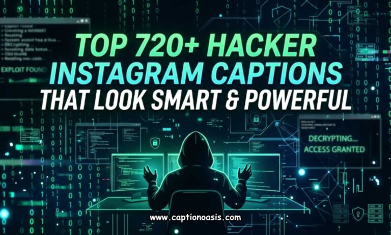 Top 720+ Hacker Instagram Captions That Look Smart & Powerful