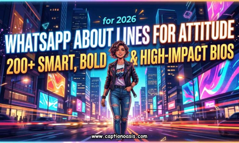 WhatsApp About Lines for Attitude - 200+ Smart, Bold & High-Impact Bios for 2026