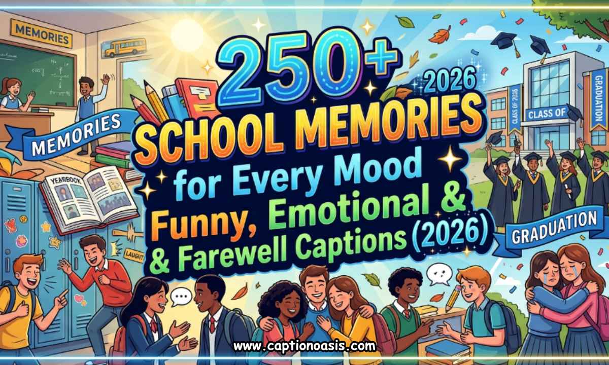 250+ School Memories Quotes for Every Mood — Funny, Emotional & Farewell Captions (2026)