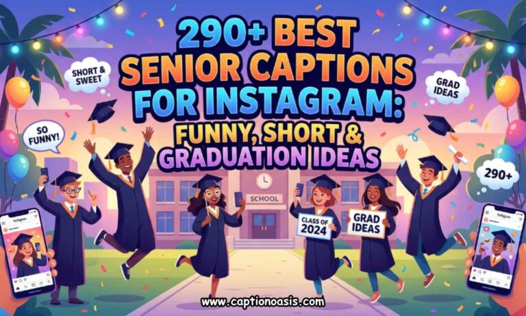 290+ Best Senior Captions for Instagram - Funny, Short & Graduation Ideas