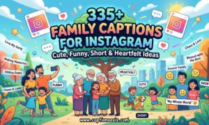 335+ Family Captions for Instagram - Cute, Funny, Short & Heartfelt Ideas