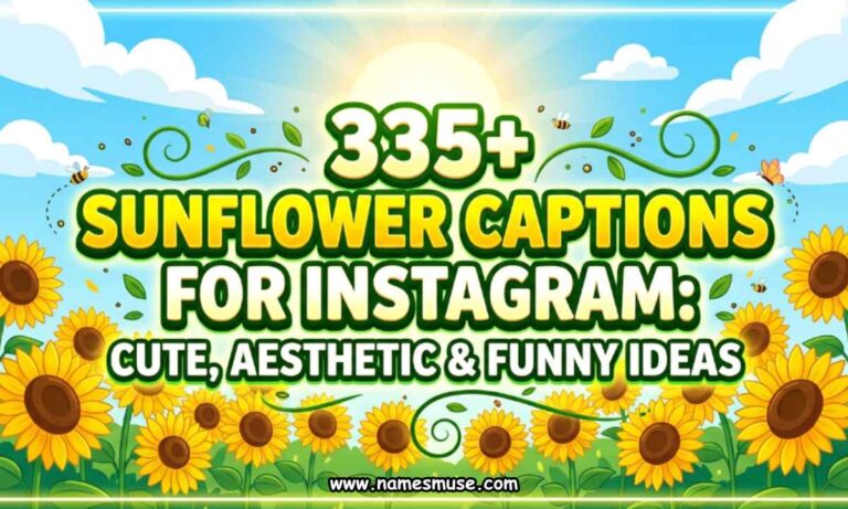 335+ Sunflower Captions for Instagram - Cute, Aesthetic & Funny Ideas