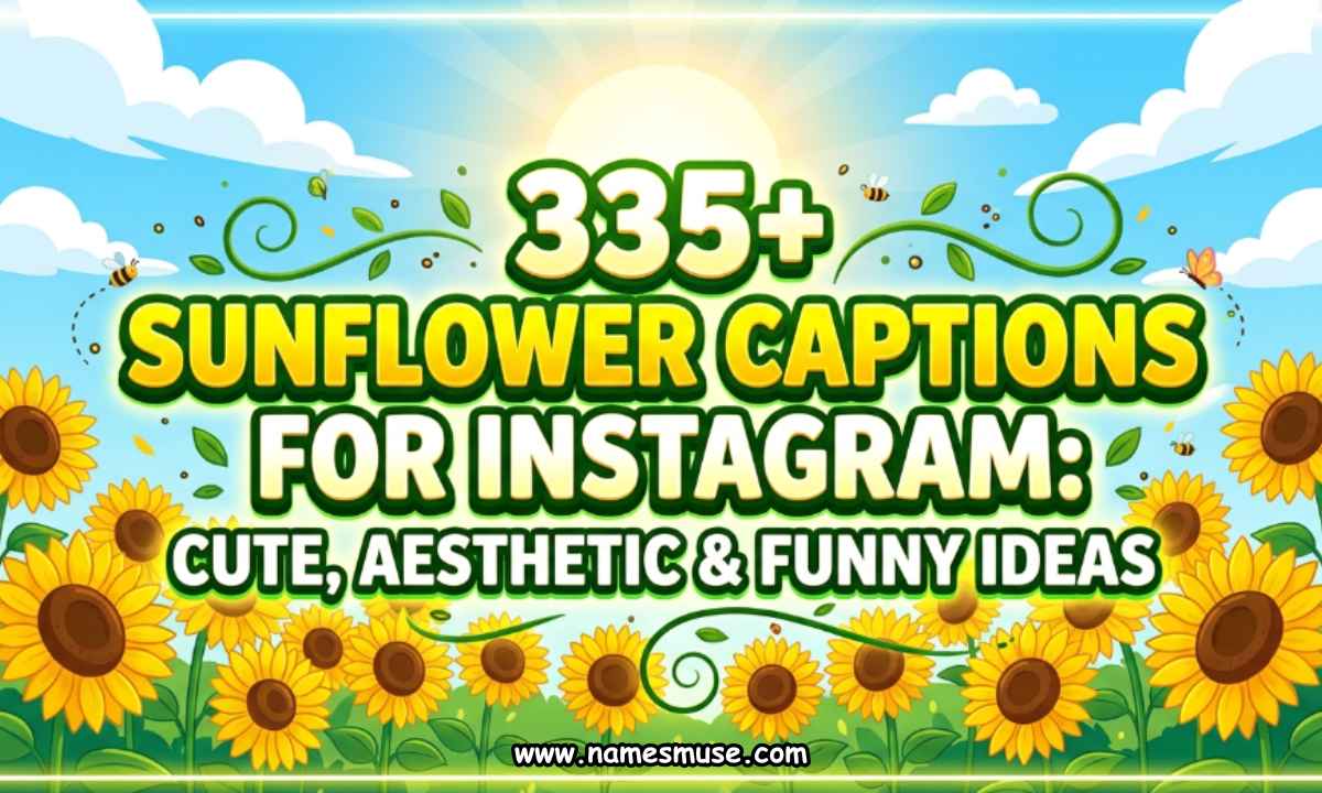335+ Sunflower Captions for Instagram - Cute, Aesthetic & Funny Ideas