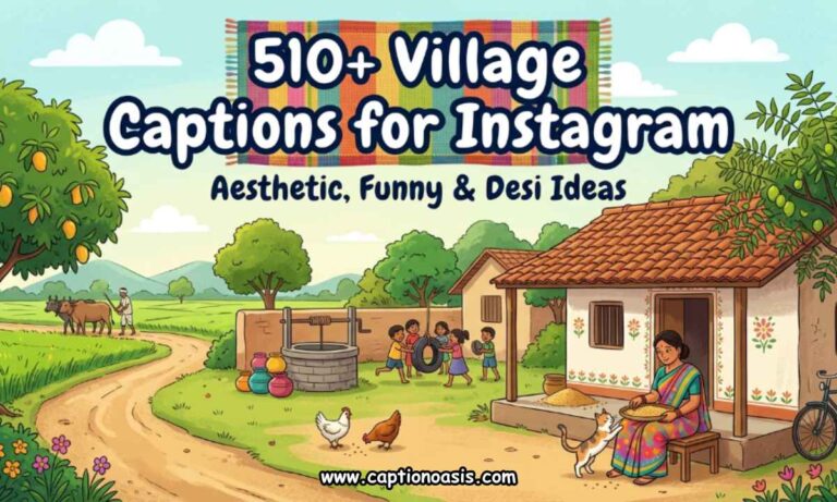 510+ Village Captions for Instagram - Aesthetic, Funny & Desi Ideas