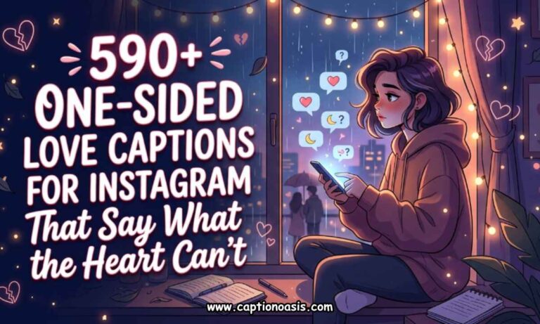 590+ One-Sided Love Captions for Instagram That Say What the Heart Cant