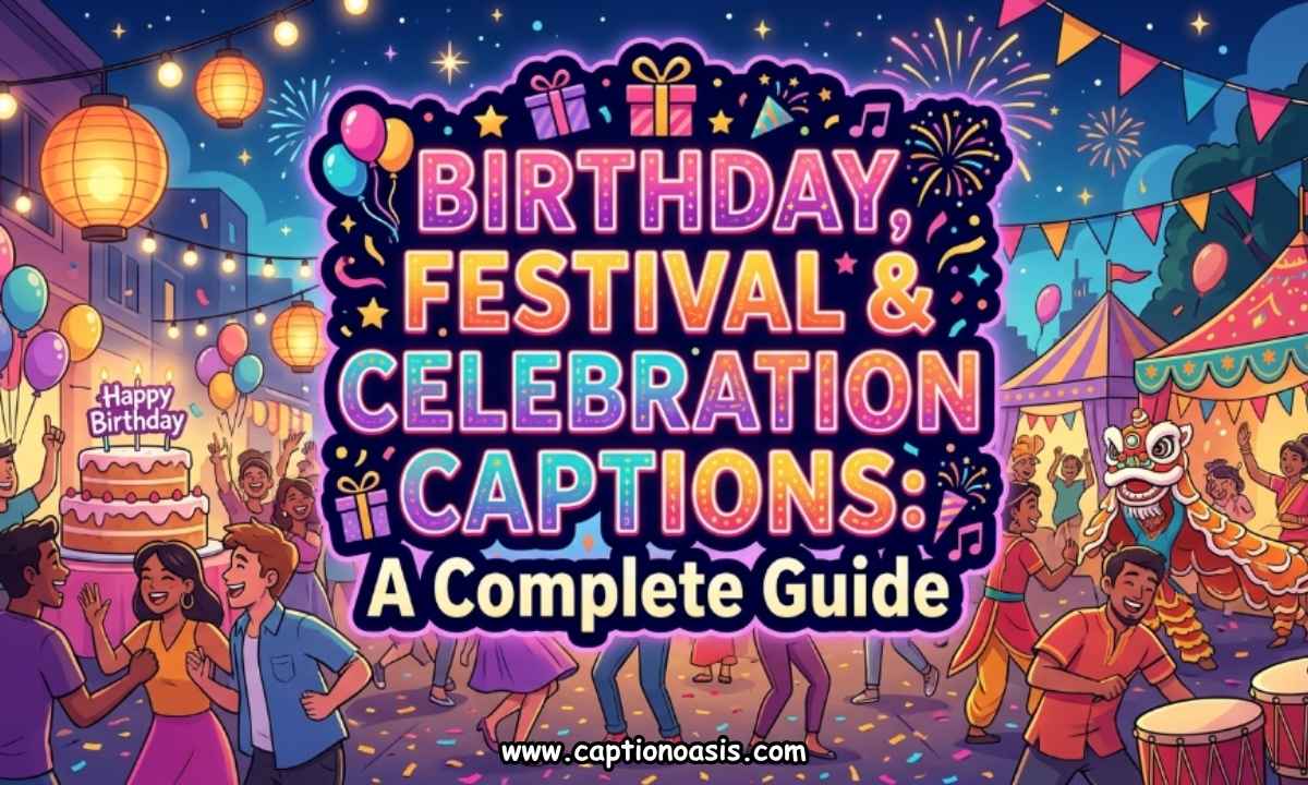 Birthday, Festival & Celebration Captions - A Complete Guide