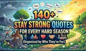 140+ Stay Strong Quotes for Every Hard Season (Organized by Who They re For)