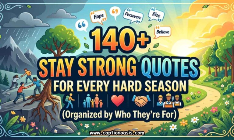 140+ Stay Strong Quotes for Every Hard Season (Organized by Who They re For)