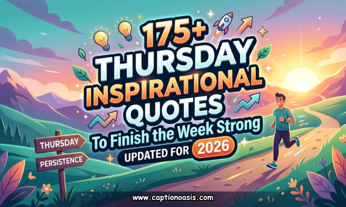 175+ Thursday Inspirational Quotes to Finish the Week Strong (2026)