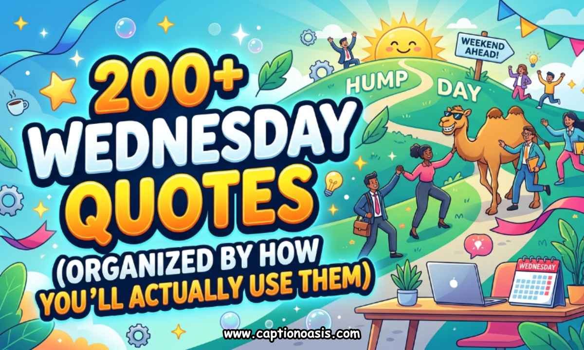 200+ Wednesday Quotes (Organized by How You ll Actually Use Them)