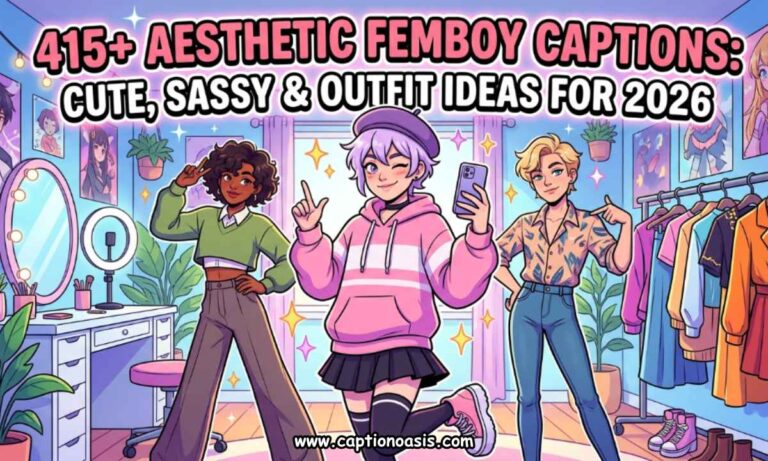 415+ Aesthetic Femboy Captions - Cute, Sassy & Outfit Ideas for 2026