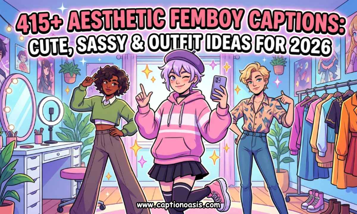 415+ Aesthetic Femboy Captions - Cute, Sassy & Outfit Ideas for 2026