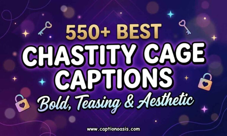 550+ Best Chastity Cage Captions - Bold, Teasing & Aesthetic