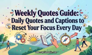 Weekly Quotes Guide - Daily Quotes and Captions to Reset Your Focus Every Day