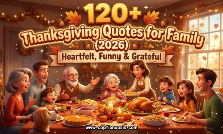120+ Thanksgiving Quotes for Family (2026) - Heartfelt, Funny & Grateful