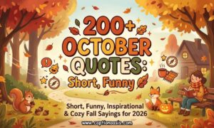 200+ October Quotes - Short, Funny, Inspirational & Cozy Fall Sayings for 2026