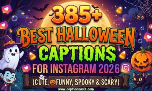 385+ Best Halloween Captions for Instagram 2026 (Cute, Funny, Spooky & Scary)