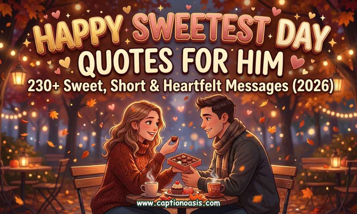 Happy Sweetest Day Quotes for Him - 230+ Sweet, Short & Heartfelt Messages (2026)